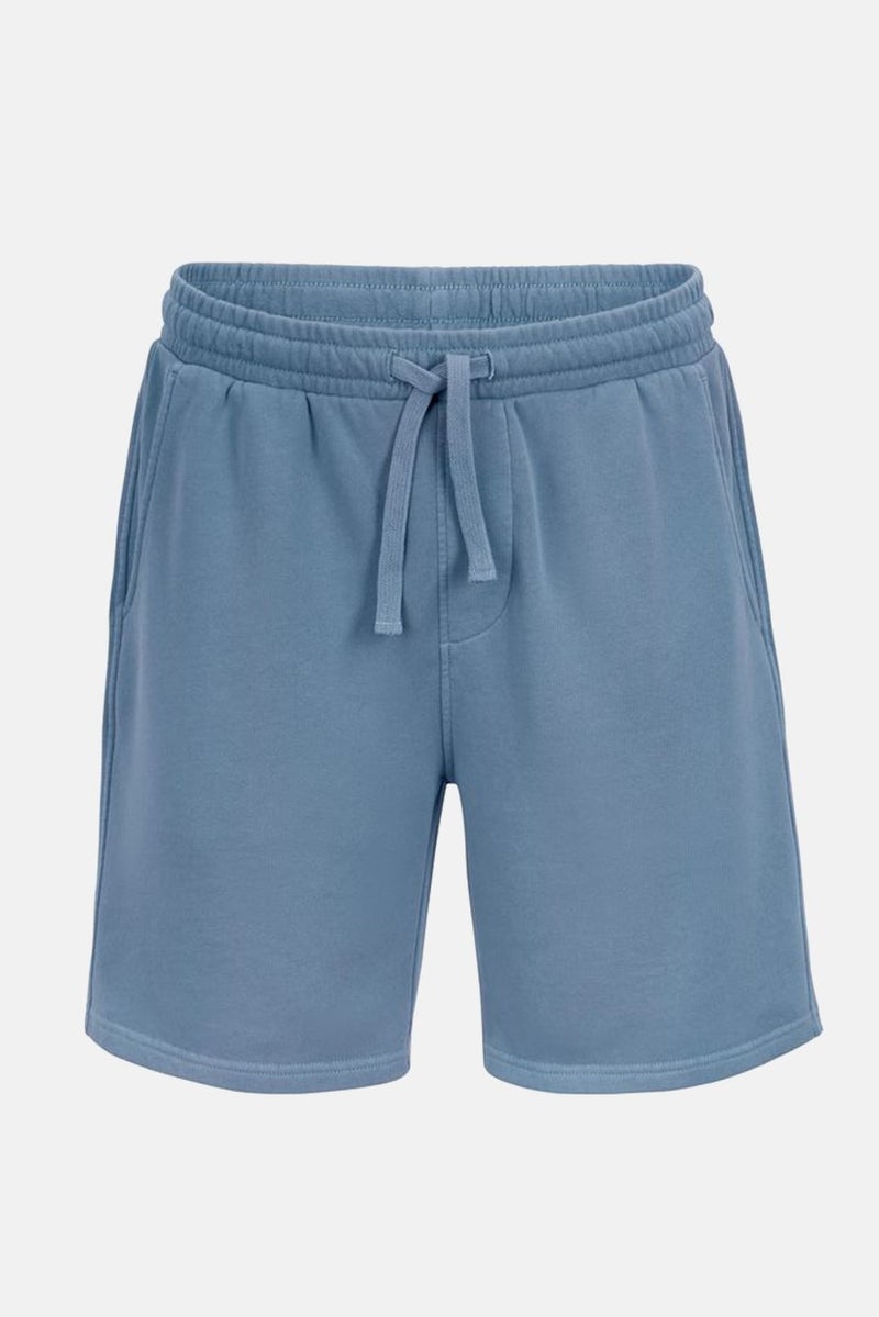 Tchibo Men Drawstring Plain Shorts, Sky Blue - Image 3